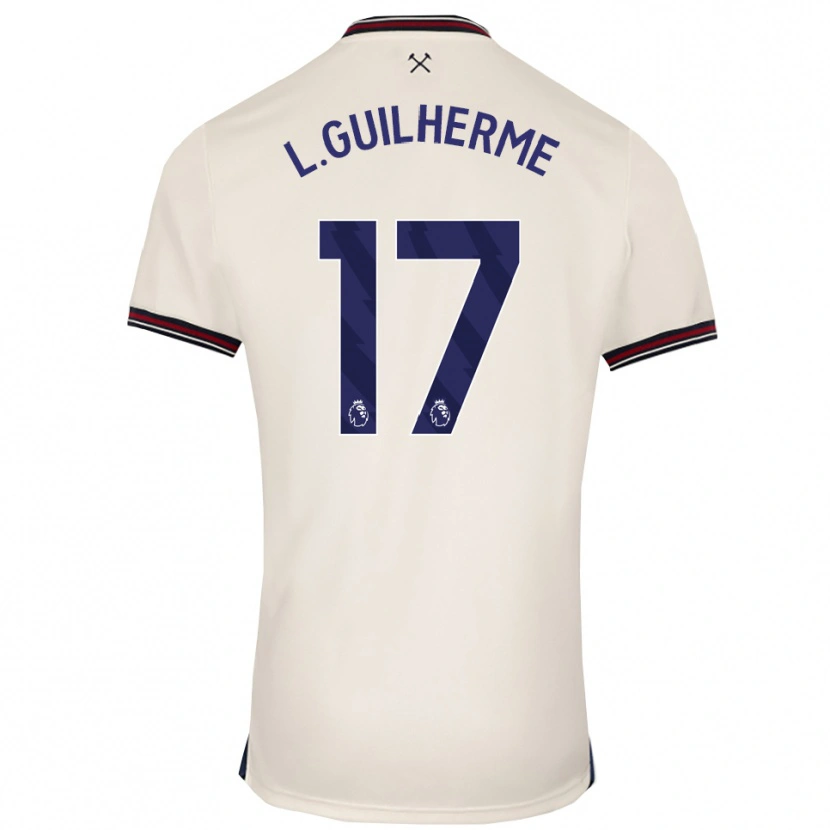 Danxen Herren Luis Guilherme #17 Creme Weiß Auswärtstrikot Trikot 2025/26 T-Shirt Österreich