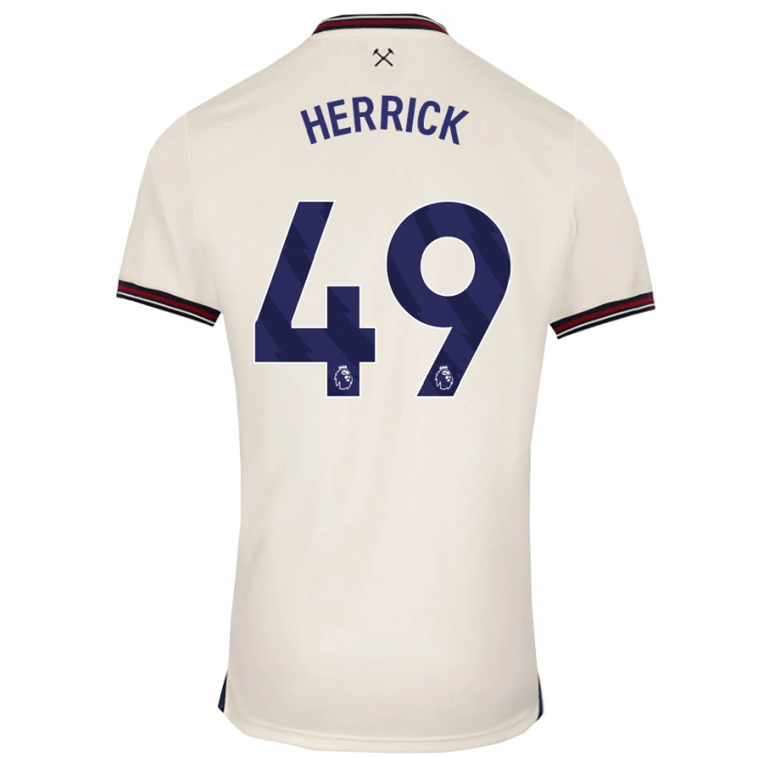Danxen Herren Finlay Herrick #49 Creme Weiß Auswärtstrikot Trikot 2025/26 T-Shirt Österreich