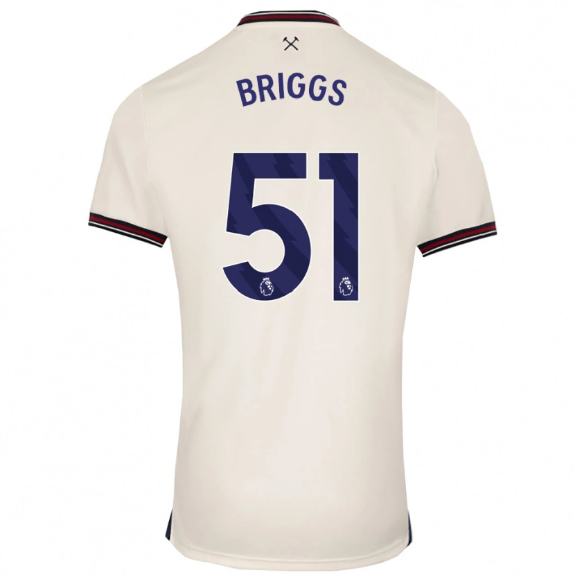 Danxen Herren Josh Briggs #51 Creme Weiß Auswärtstrikot Trikot 2025/26 T-Shirt Österreich