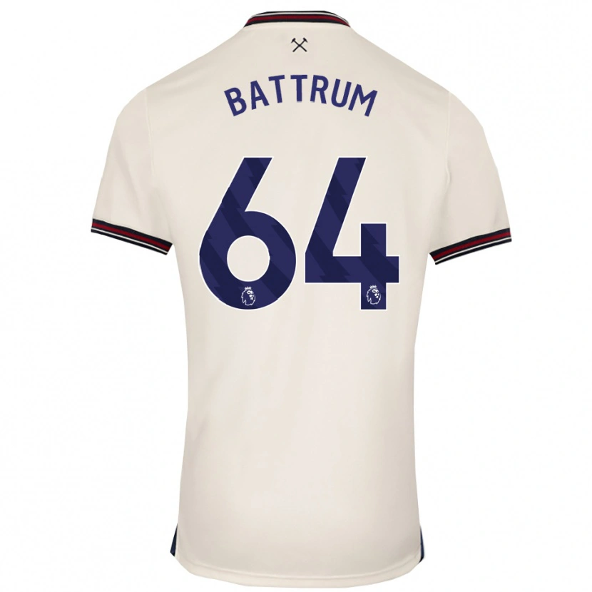 Danxen Herren Ryan Battrum #64 Creme Weiß Auswärtstrikot Trikot 2025/26 T-Shirt Österreich