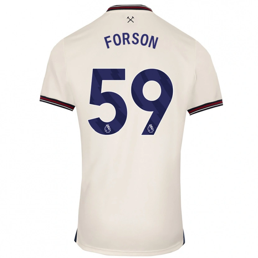 Danxen Herren Keenan Forson #59 Creme Weiß Auswärtstrikot Trikot 2025/26 T-Shirt Österreich