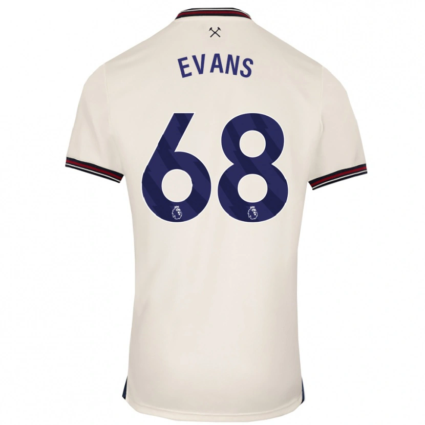 Danxen Herren Isaac Evans #68 Creme Weiß Auswärtstrikot Trikot 2025/26 T-Shirt Österreich
