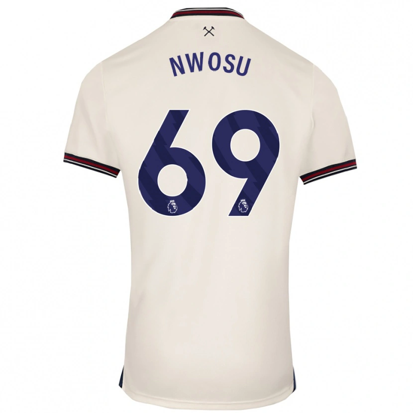 Danxen Herren Chinaza Nwosu #69 Creme Weiß Auswärtstrikot Trikot 2025/26 T-Shirt Österreich