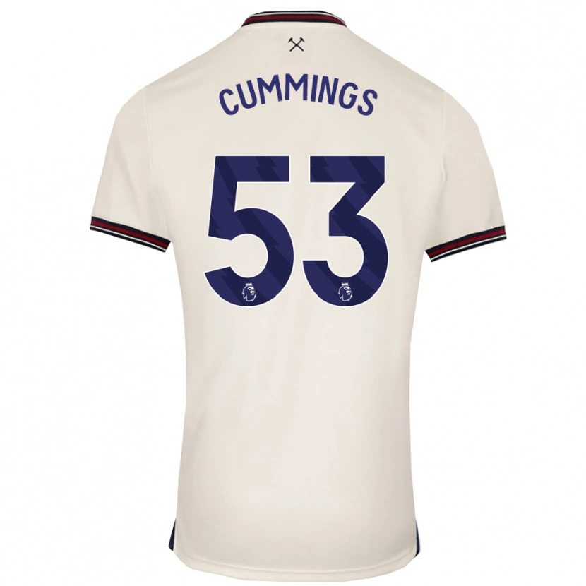 Danxen Herren Daniel Cummings #53 Creme Weiß Auswärtstrikot Trikot 2025/26 T-Shirt Österreich