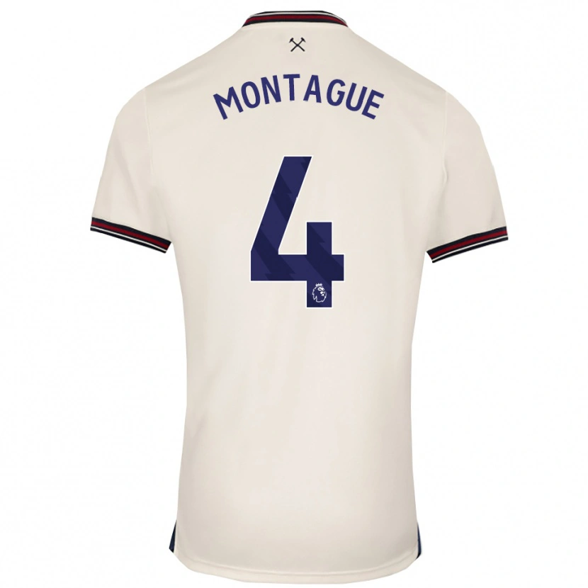 Danxen Herren Harry Montague #4 Creme Weiß Auswärtstrikot Trikot 2025/26 T-Shirt Österreich