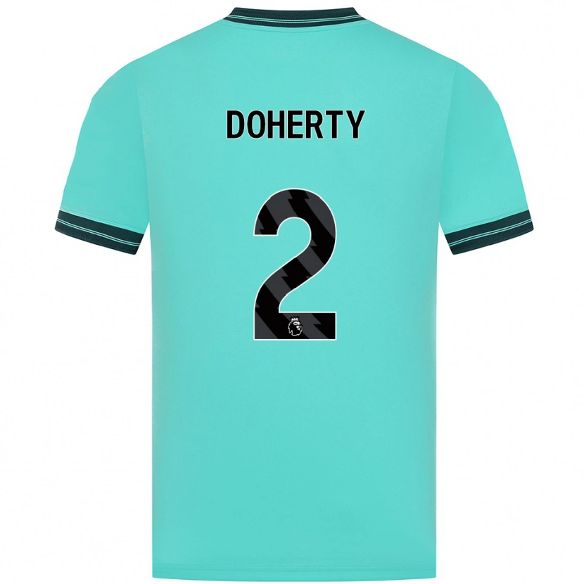 Danxen Herren Matt Doherty #2 Himmelblau Grün Auswärtstrikot Trikot 2025/26 T-Shirt Österreich