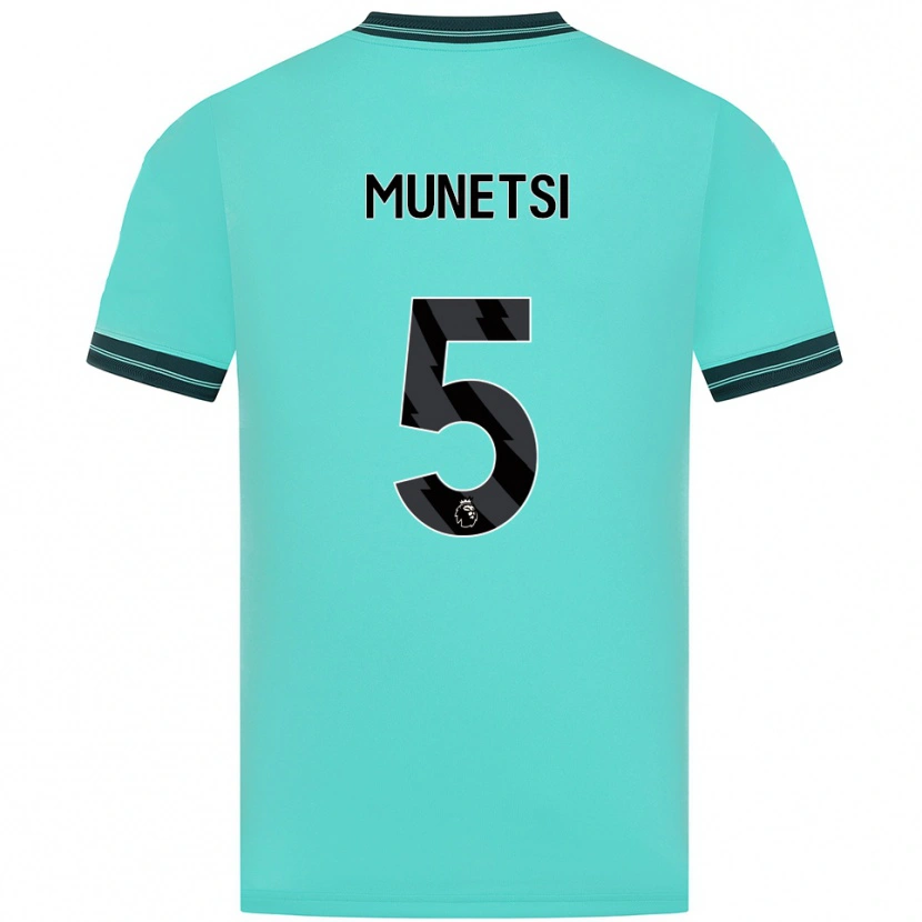 Danxen Herren Marshall Munetsi #5 Himmelblau Grün Auswärtstrikot Trikot 2025/26 T-Shirt Österreich