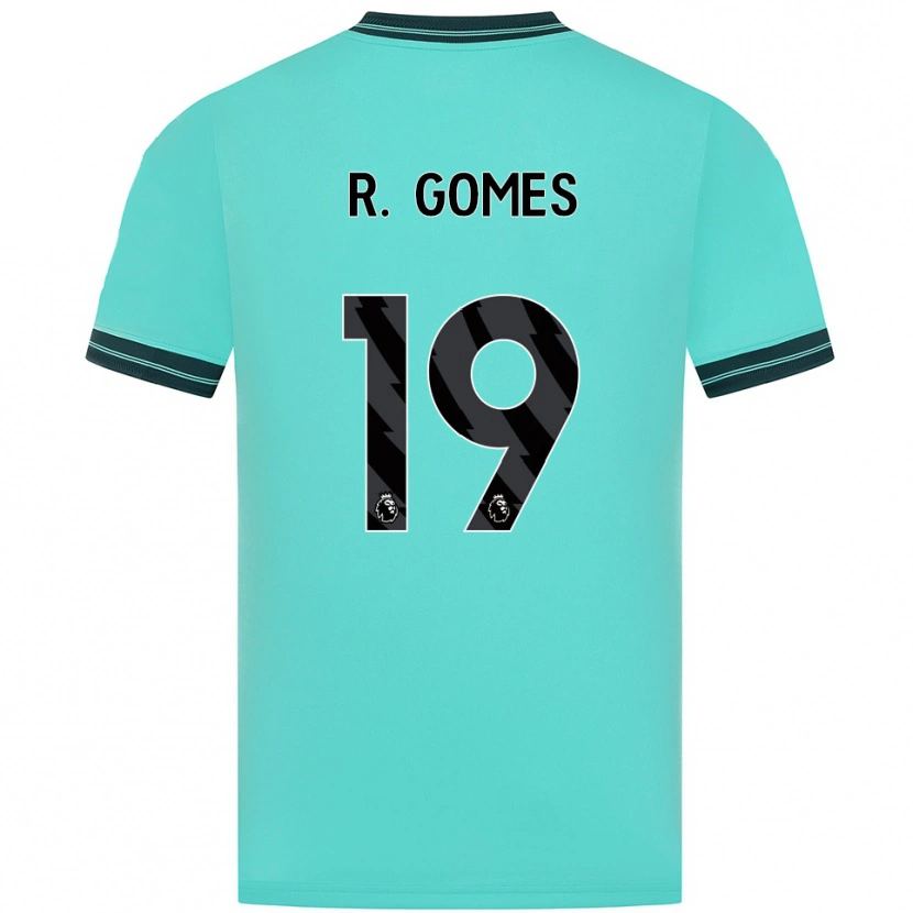 Danxen Herren Rodrigo Gomes #19 Himmelblau Grün Auswärtstrikot Trikot 2025/26 T-Shirt Österreich