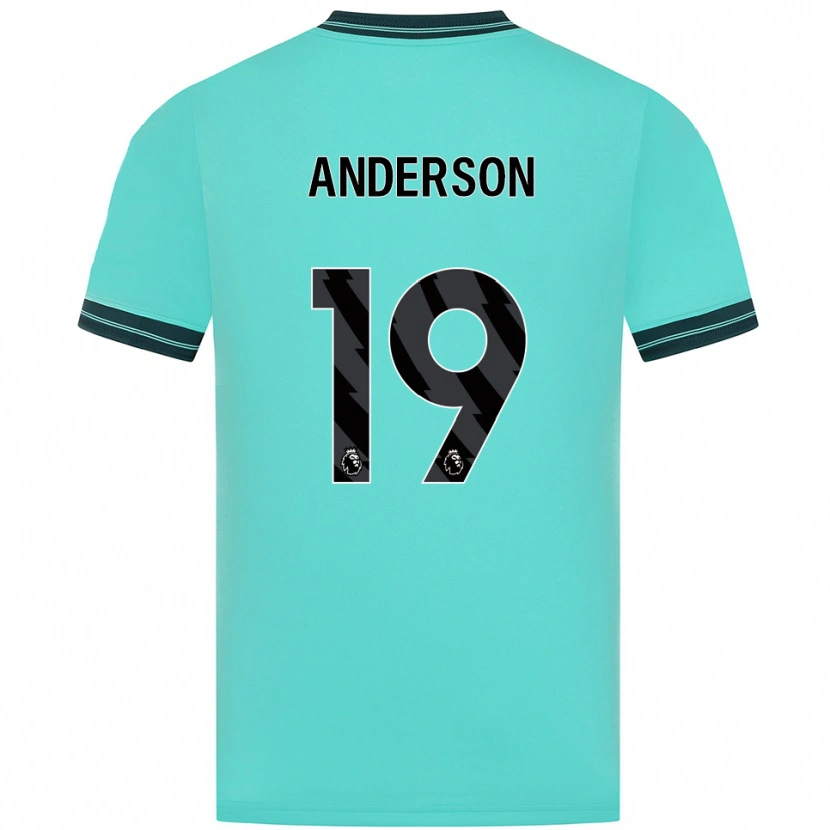 Danxen Herren Becky Anderson #19 Himmelblau Grün Auswärtstrikot Trikot 2025/26 T-Shirt Österreich