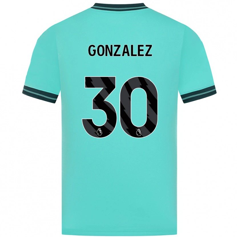 Danxen Herren Enso González #30 Himmelblau Grün Auswärtstrikot Trikot 2025/26 T-Shirt Österreich