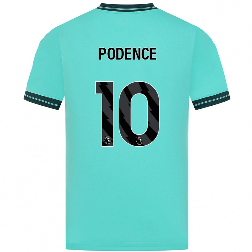 Danxen Herren Daniel Podence #10 Himmelblau Grün Auswärtstrikot Trikot 2025/26 T-Shirt Österreich