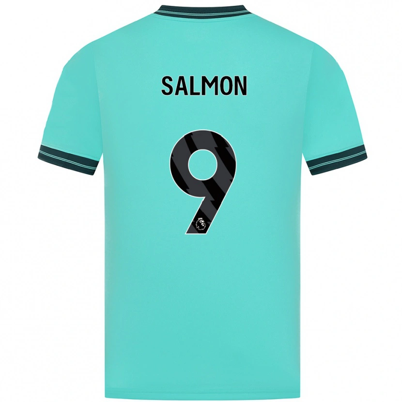 Danxen Herren Fabian Salmon #9 Himmelblau Grün Auswärtstrikot Trikot 2025/26 T-Shirt Österreich