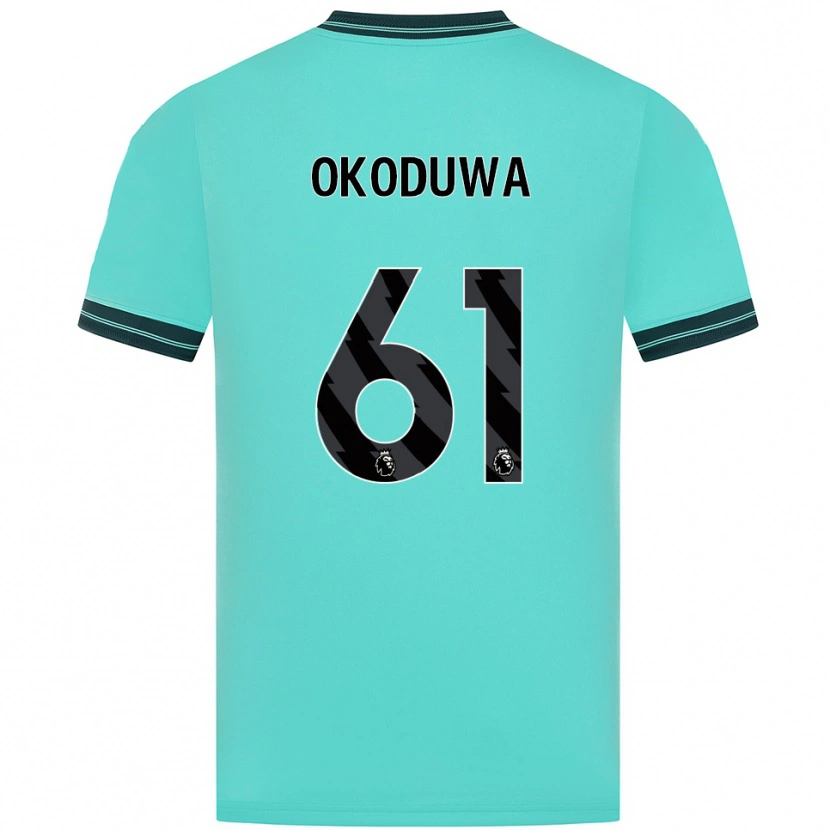 Danxen Herren Wesley Okoduwa #61 Himmelblau Grün Auswärtstrikot Trikot 2025/26 T-Shirt Österreich