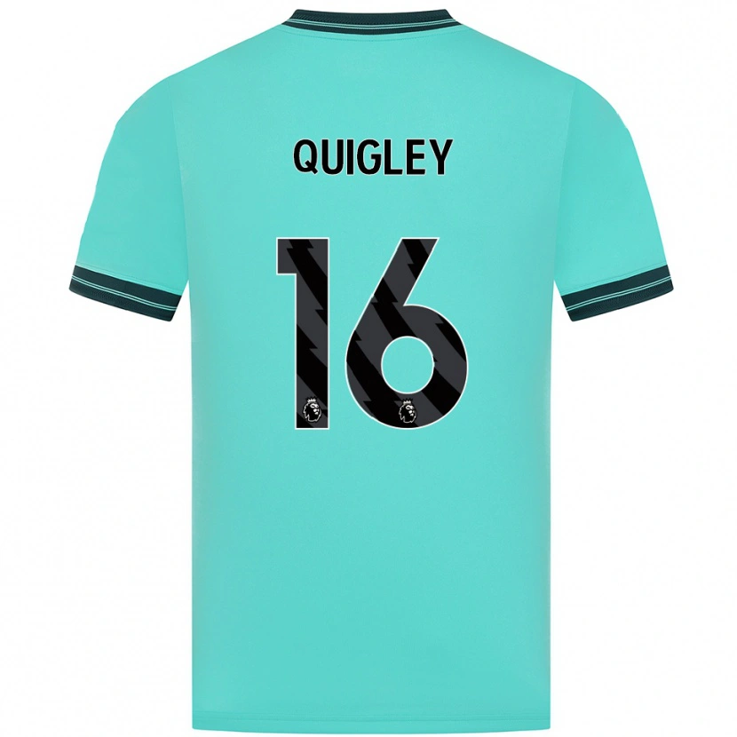 Danxen Herren Racheal Quigley #16 Himmelblau Grün Auswärtstrikot Trikot 2025/26 T-Shirt Österreich