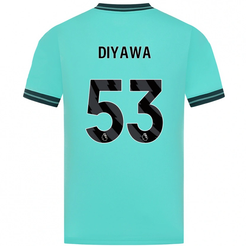 Danxen Herren Aaron Keto Diyawa #53 Himmelblau Grün Auswärtstrikot Trikot 2025/26 T-Shirt Österreich