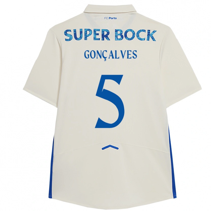 Danxen Herren Martim Gonçalves #5 Weiß Blau Ausweichtrikot Trikot 2025/26 T-Shirt Österreich