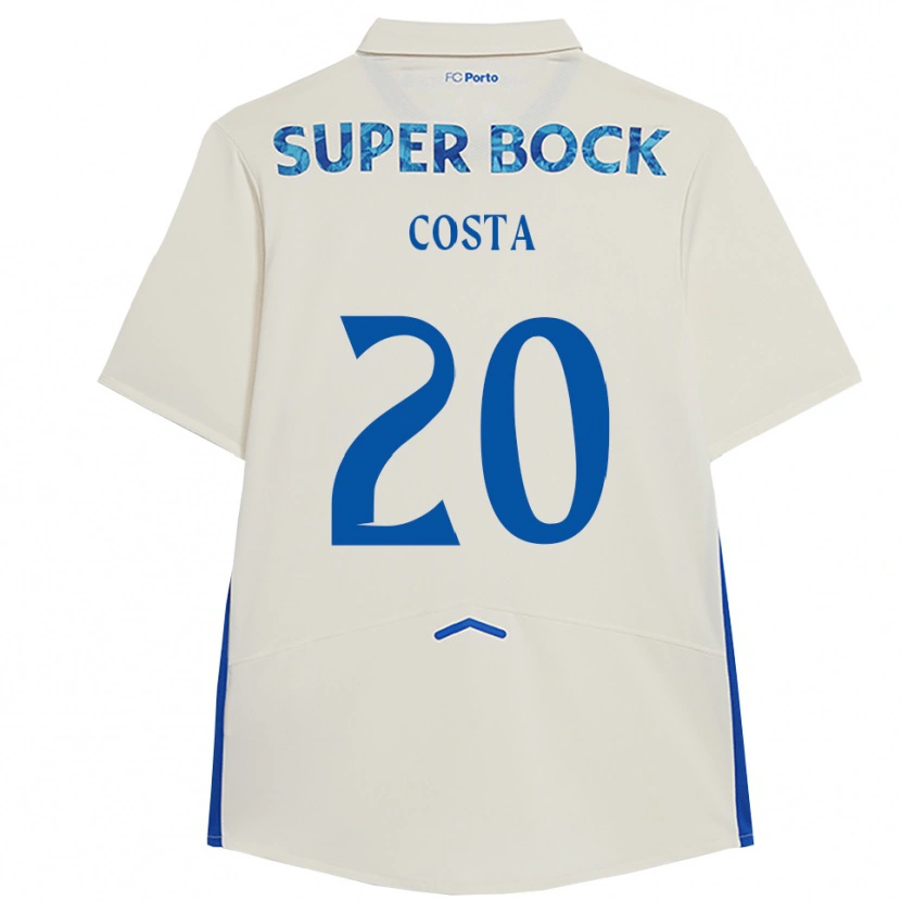 Danxen Herren Alberto Costa #20 Weiß Blau Ausweichtrikot Trikot 2025/26 T-Shirt Österreich