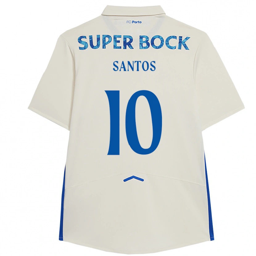 Danxen Herren Gonçalo Santos #10 Weiß Blau Ausweichtrikot Trikot 2025/26 T-Shirt Österreich