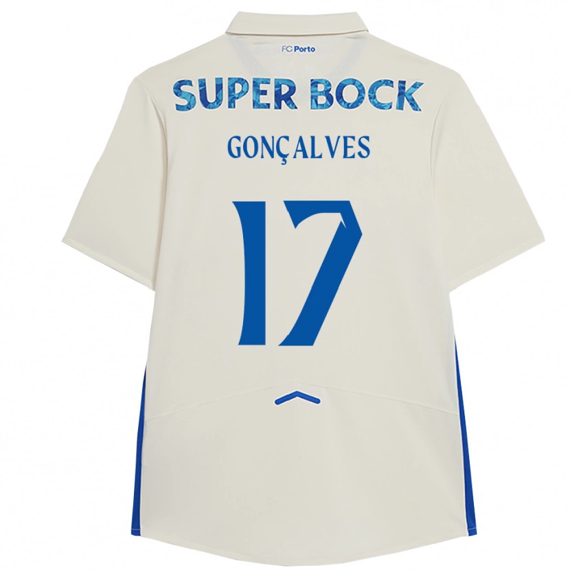 Danxen Herren Rodrigo Gonçalves #17 Weiß Blau Ausweichtrikot Trikot 2025/26 T-Shirt Österreich