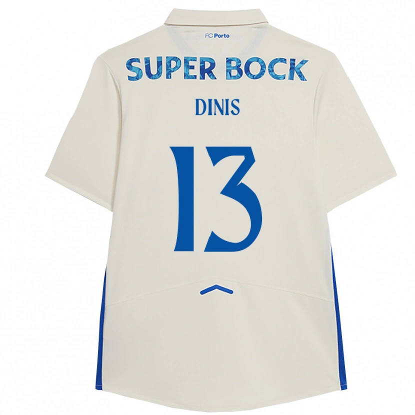 Danxen Herren Vasco Dinis #13 Weiß Blau Ausweichtrikot Trikot 2025/26 T-Shirt Österreich