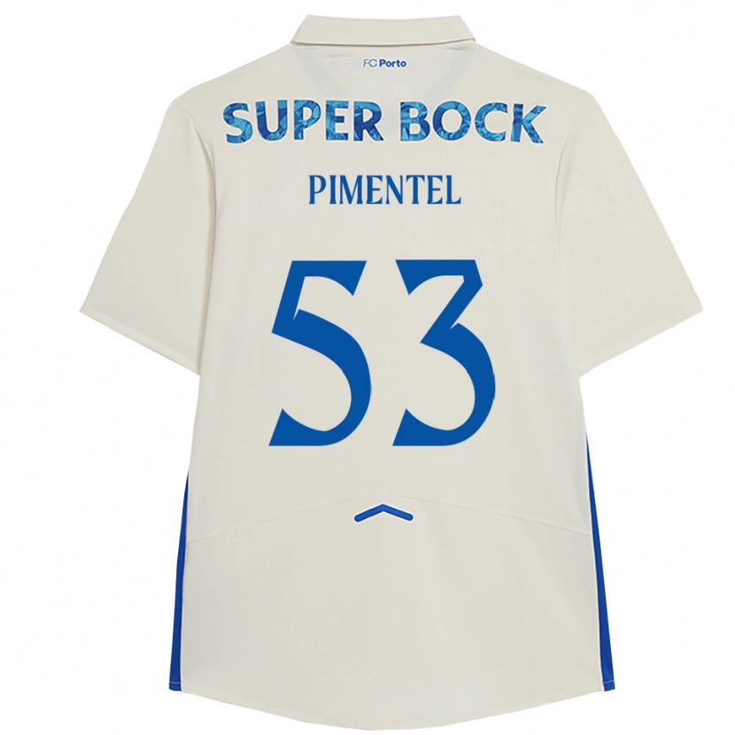 Danxen Herren Eric Pimentel #53 Weiß Blau Ausweichtrikot Trikot 2025/26 T-Shirt Österreich