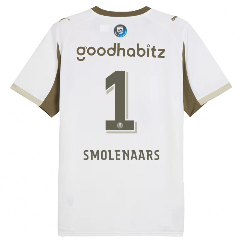 Danxen Herren Tijn Smolenaars #1 Weiß Grau Ausweichtrikot Trikot 2025/26 T-Shirt Österreich