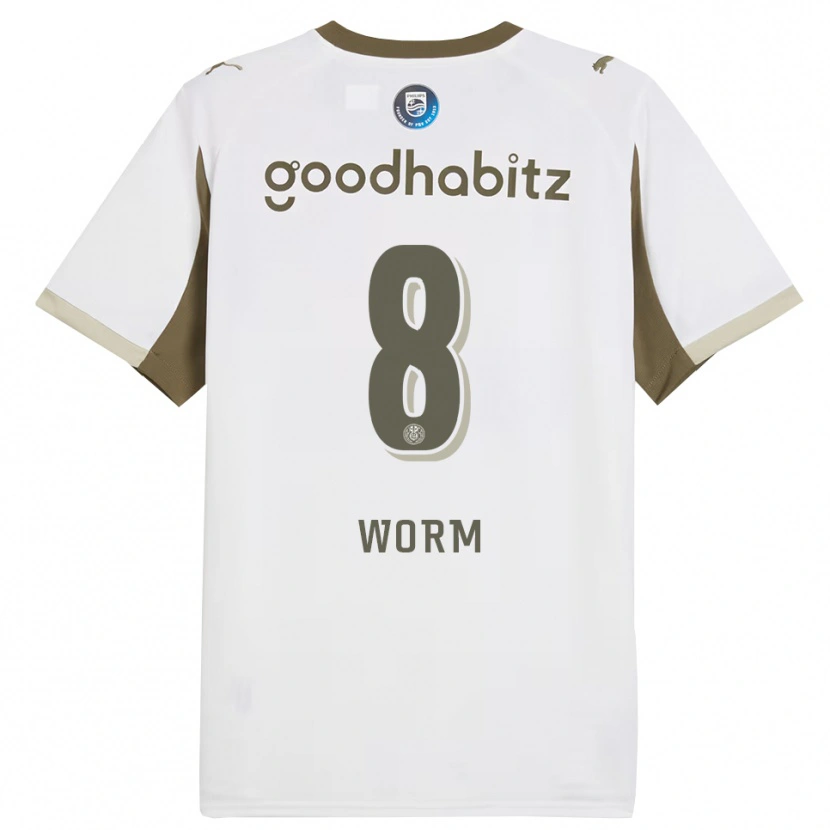 Danxen Herren Siri Worm #8 Weiß Grau Ausweichtrikot Trikot 2025/26 T-Shirt Österreich