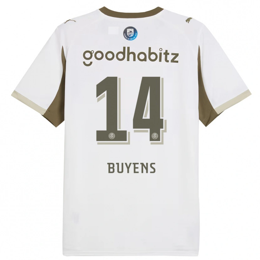 Danxen Herren Mathieu Buyens #14 Weiß Grau Ausweichtrikot Trikot 2025/26 T-Shirt Österreich