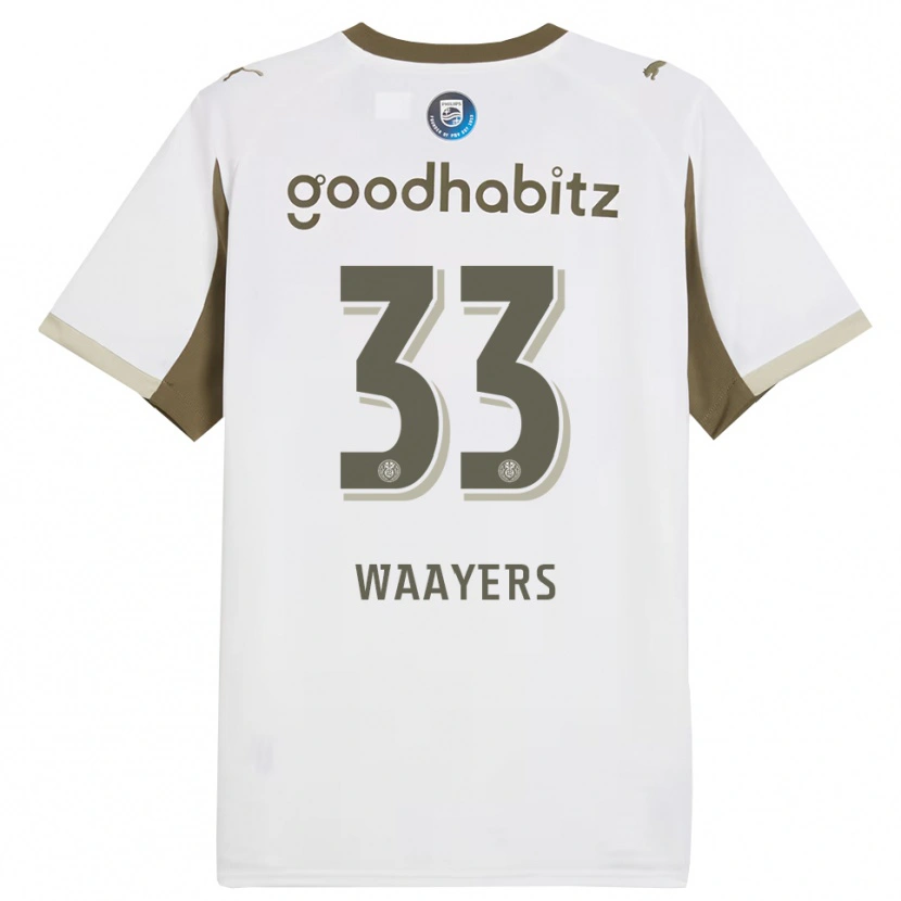 Danxen Herren Eus Waayers #33 Weiß Grau Ausweichtrikot Trikot 2025/26 T-Shirt Österreich