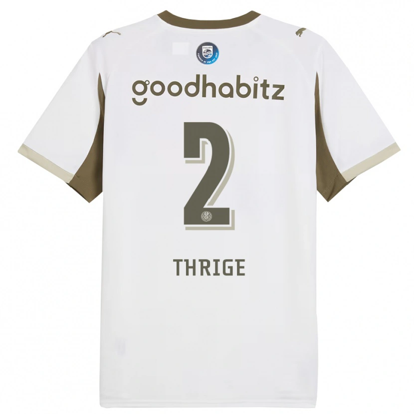 Danxen Herren Sara Thrige #2 Weiß Grau Ausweichtrikot Trikot 2025/26 T-Shirt Österreich