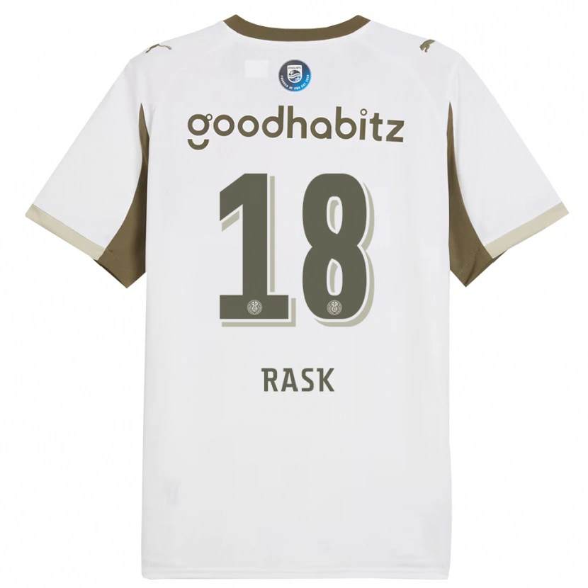 Danxen Herren Caroline Rask #18 Weiß Grau Ausweichtrikot Trikot 2025/26 T-Shirt Österreich