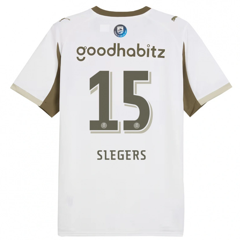 Danxen Herren Kor Slegers #15 Weiß Grau Ausweichtrikot Trikot 2025/26 T-Shirt Österreich