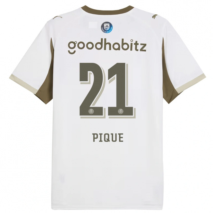 Danxen Herren Naomi Piqué #21 Weiß Grau Ausweichtrikot Trikot 2025/26 T-Shirt Österreich