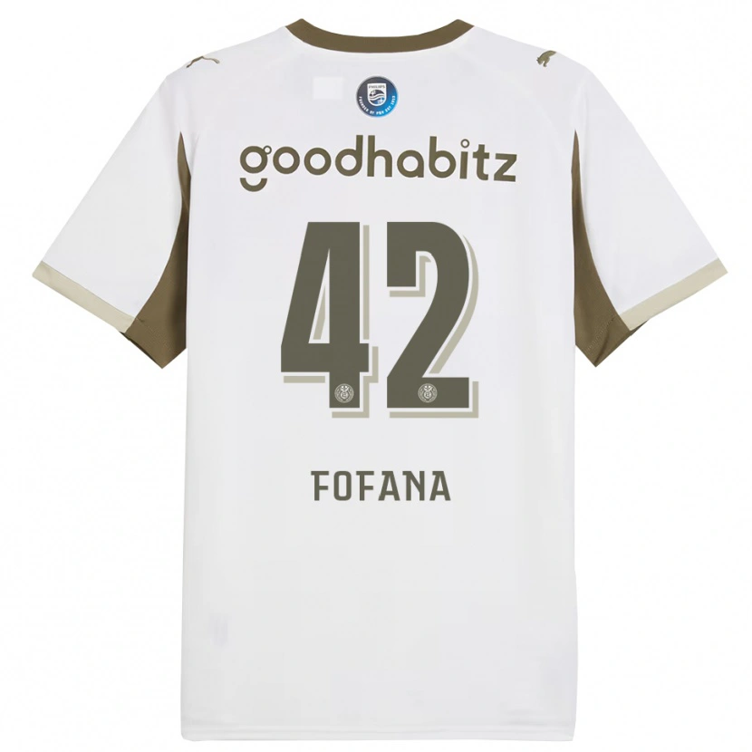 Danxen Herren Fode Fofana #42 Weiß Grau Ausweichtrikot Trikot 2025/26 T-Shirt Österreich
