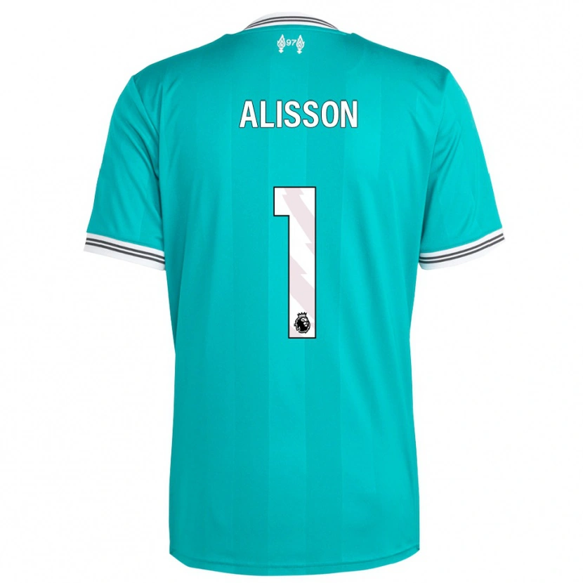Danxen Herren Alisson #1 Grün Weiß Ausweichtrikot Trikot 2025/26 T-Shirt Österreich