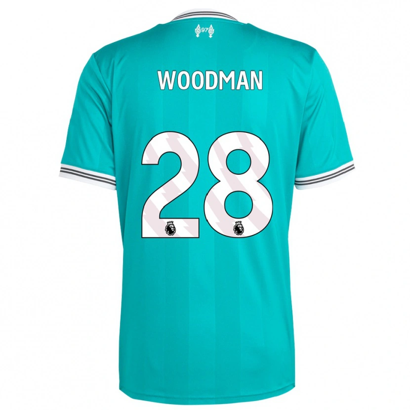Danxen Herren Freddie Woodman #28 Grün Weiß Ausweichtrikot Trikot 2025/26 T-Shirt Österreich