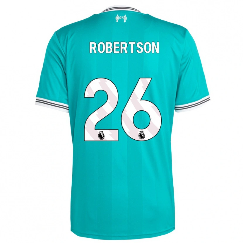 Danxen Herren Andrew Robertson #26 Grün Weiß Ausweichtrikot Trikot 2025/26 T-Shirt Österreich
