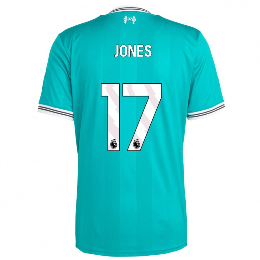 Danxen Herren Curtis Jones #17 Grün Weiß Ausweichtrikot Trikot 2025/26 T-Shirt Österreich