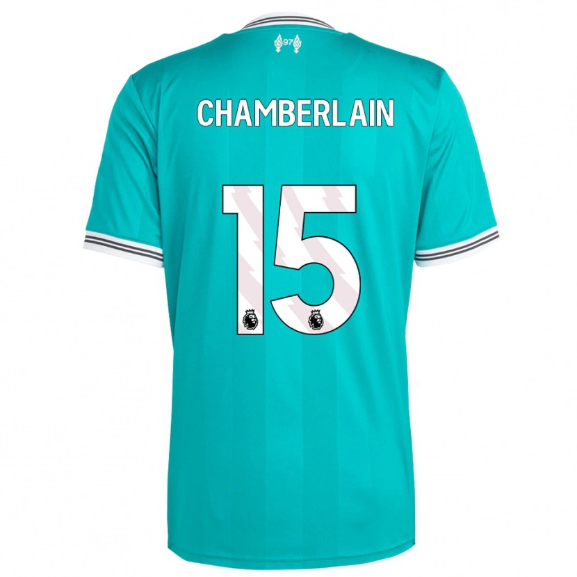 Danxen Herren Alex Oxlade Chamberlain #15 Grün Weiß Ausweichtrikot Trikot 2025/26 T-Shirt Österreich