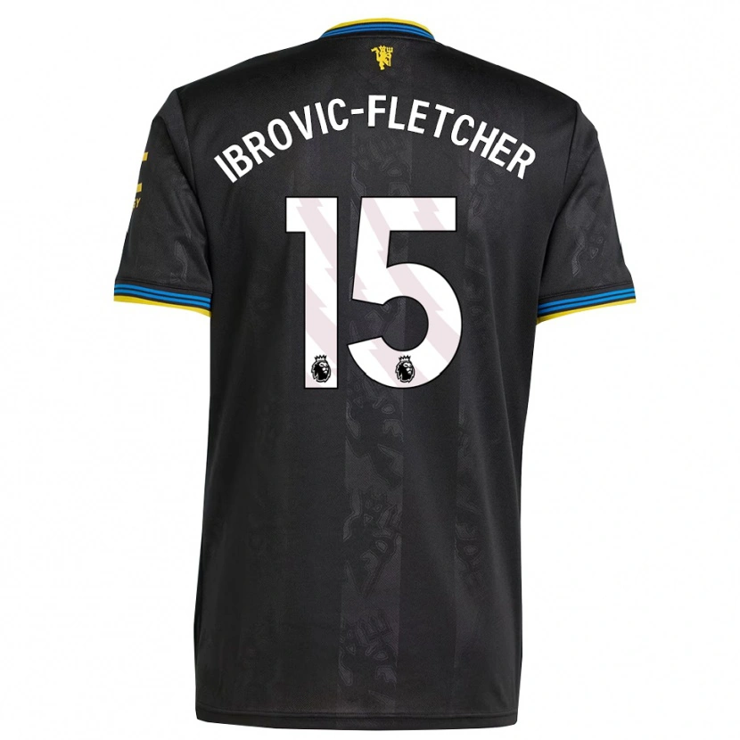 Danxen Herren Edward Ibrovic-Fletcher #15 Schwarz Gelb Blau Ausweichtrikot Trikot 2025/26 T-Shirt Österreich