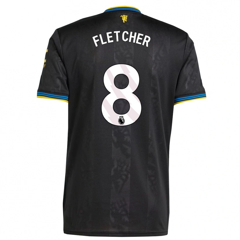 Danxen Herren Tyler Fletcher #8 Schwarz Gelb Blau Ausweichtrikot Trikot 2025/26 T-Shirt Österreich