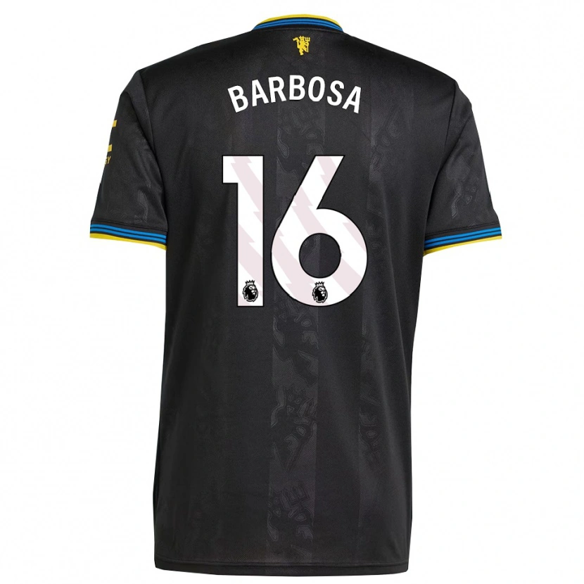 Danxen Herren Neithan Barbosa #16 Schwarz Gelb Blau Ausweichtrikot Trikot 2025/26 T-Shirt Österreich