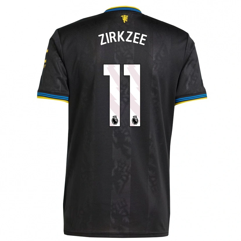 Danxen Herren Joshua Zirkzee #11 Schwarz Gelb Blau Ausweichtrikot Trikot 2025/26 T-Shirt Österreich