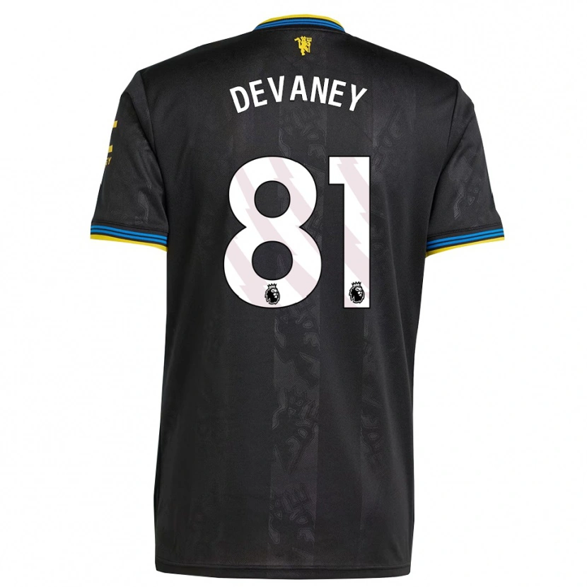 Danxen Herren Jacob Devaney #81 Schwarz Gelb Blau Ausweichtrikot Trikot 2025/26 T-Shirt Österreich