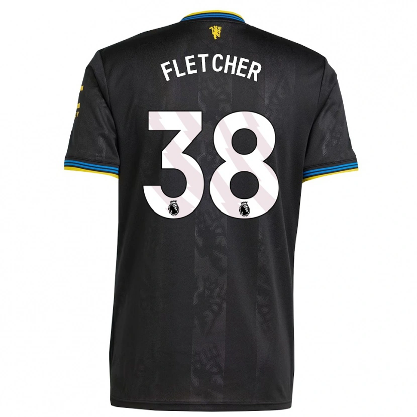 Danxen Herren Jack Fletcher #38 Schwarz Gelb Blau Ausweichtrikot Trikot 2025/26 T-Shirt Österreich