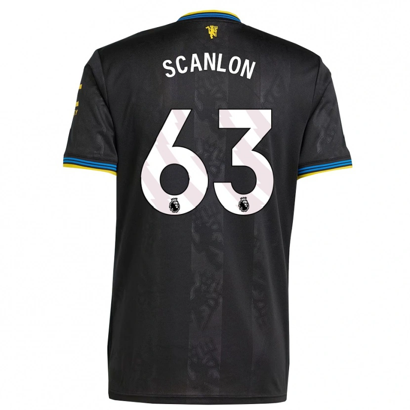 Danxen Herren James Scanlon #63 Schwarz Gelb Blau Ausweichtrikot Trikot 2025/26 T-Shirt Österreich