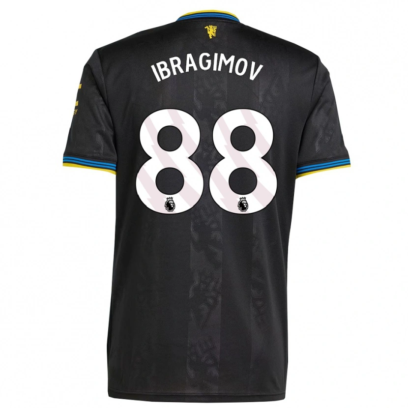 Danxen Herren Amir Ibragimov #88 Schwarz Gelb Blau Ausweichtrikot Trikot 2025/26 T-Shirt Österreich