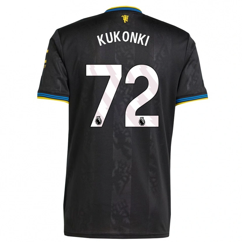 Danxen Herren Godwill Kukonki #72 Schwarz Gelb Blau Ausweichtrikot Trikot 2025/26 T-Shirt Österreich