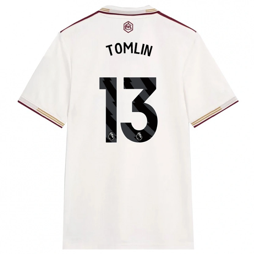 Danxen Herren Jack Tomlin #13 Creme Weiß Burgunderrot Ausweichtrikot Trikot 2025/26 T-Shirt Österreich