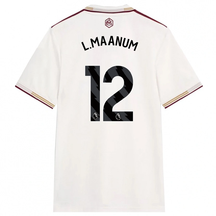 Danxen Herren Frida Maanum #12 Creme Weiß Burgunderrot Ausweichtrikot Trikot 2025/26 T-Shirt Österreich